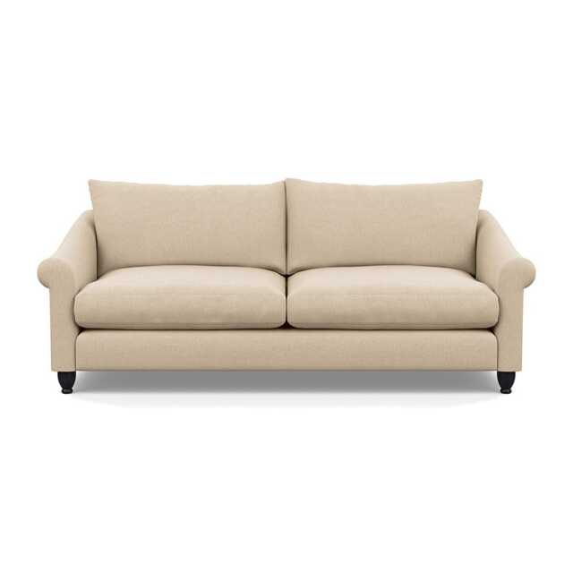 Heal's Devon 4 Seater Brushed Cotton Oat Black Stain Beech Feet