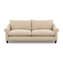 Heal's Devon 4 Seater Brushed Cotton Oat Black Stain Beech Feet