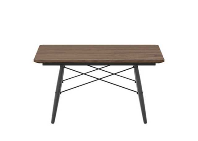 Vitra Eames Square Coffee Table Black Ash Base,Walnut
