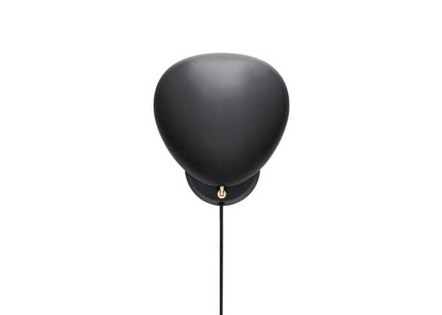 Gubi Cobra Wall Lamp with Cable Jet Black