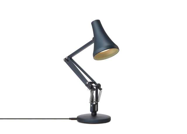 Anglepoise 90 Mini Mini Desk Lamp Steel Blue and Grey