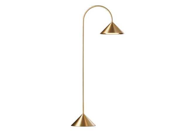 Frandsen Grasp LED IP44 Portable Table Lamp Solid Brass Tall