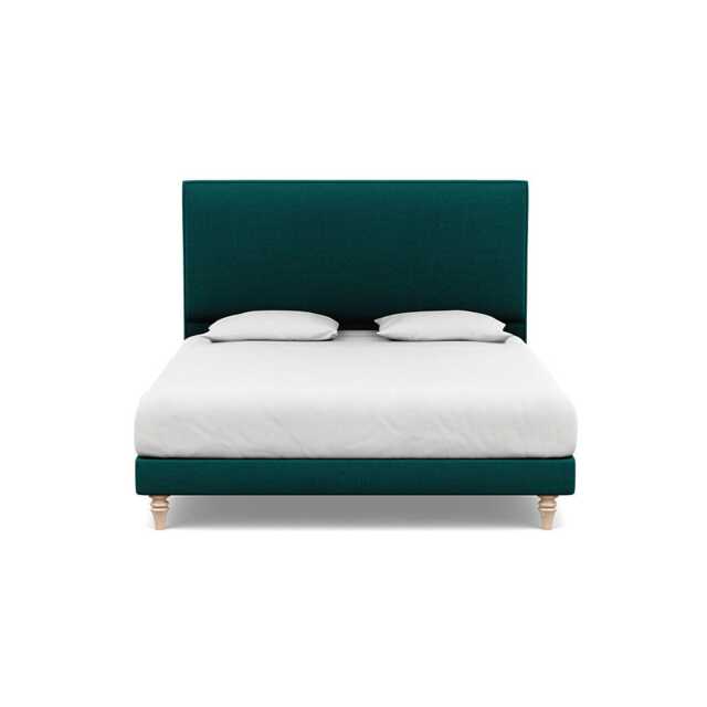 Heal's Shallow Divan Super King Brushed Cotton Pine Light Turned Solid Wood - image 1
