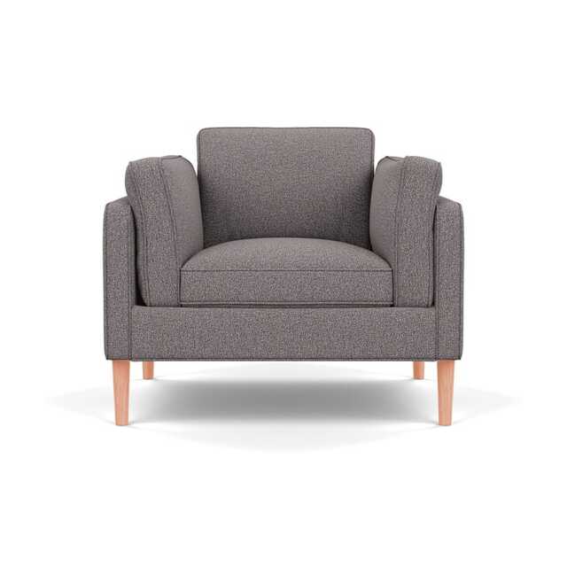 Heal's Sonno Armchair Loop Boucle Granite Natural Feet - image 1