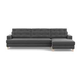 Heal's Mistral Right Hand Facing Corner Sofa Melton Wool Granite Natural Feet