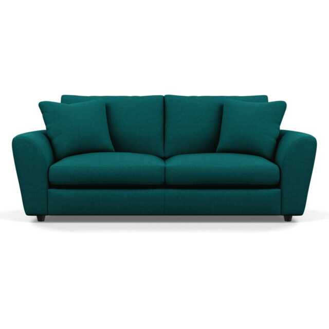 Heal's Snooze 4 Seater Sofa Brushed Cotton Pine Black Feet