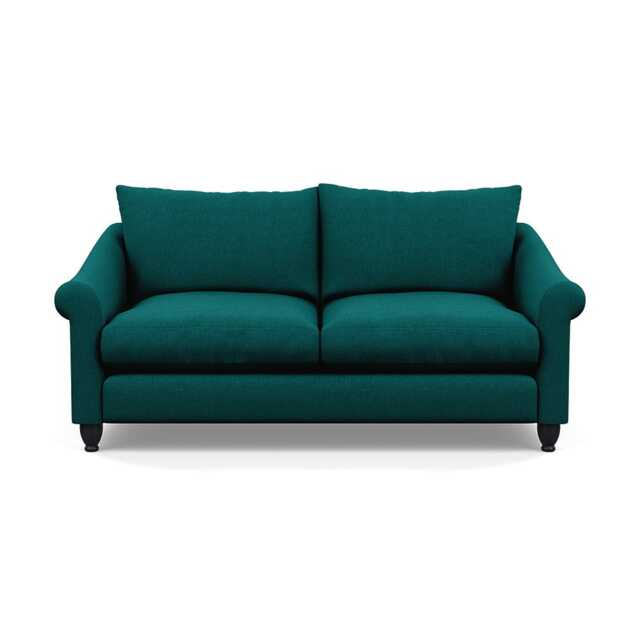 Heal's Devon 3 Seater Brushed Cotton Pine Black Stain Beech Feet