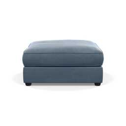 Heal's Tailor Footstool Capelo Linen-Cotton Mineral Black Feet