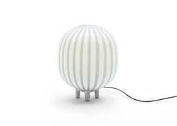 Established & Sons Filigrana T2 Cylinder Table Lamp White/Blue - thumbnail 1