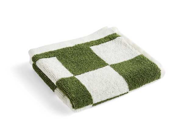 HAY Check Wash Cloth Matcha