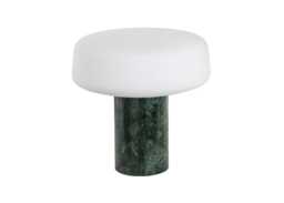 Case Solid LED Table Light Regular Serpentine Marble