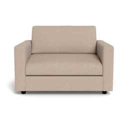 Heal's Nimbus II Loveseat Boucle Tweed Pearl Black Feet