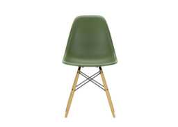 Vitra Eames DSW Side Chair New Height Forest Green Golden Maple Base - thumbnail 1