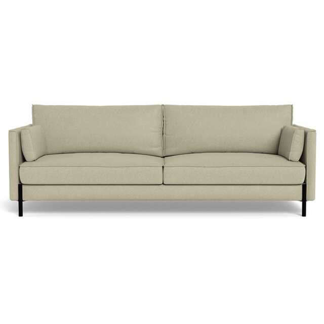 Heal's Tortona 4 Seater Sofa Cotton Grain Black Feet