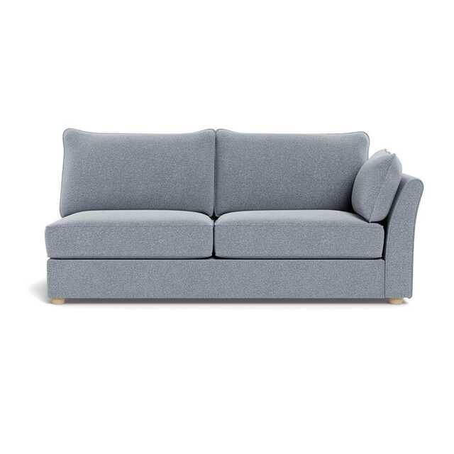 Heal's Tailor Large Right Hand Facing Corner Unit Boucle Steel Natural Feet