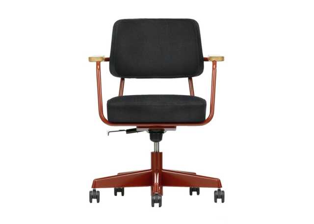 Vitra Fauteuil Direction Pivotant Office Chair Powder Coated Base Twill 06 Dark Grey - image 1