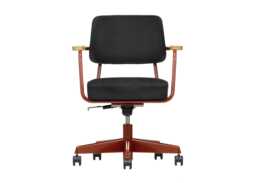 Vitra Fauteuil Direction Pivotant Office Chair Powder Coated Base Twill 06 Dark Grey - thumbnail 1