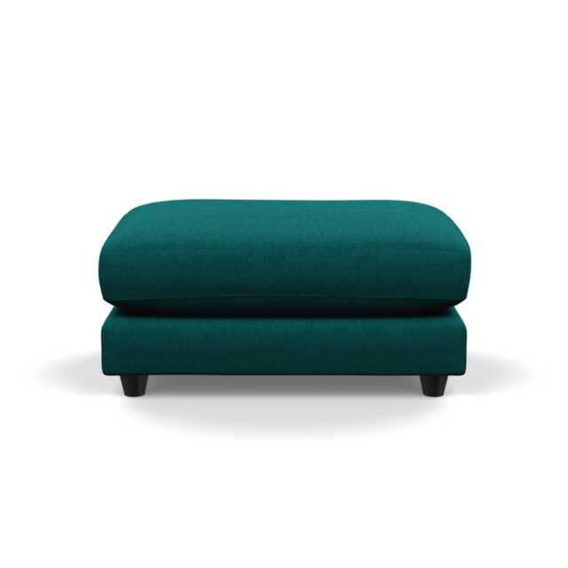 Heal's Snooze Footstool Brushed Cotton Pine Black Feet