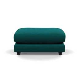 Heal's Snooze Footstool Brushed Cotton Pine Black Feet