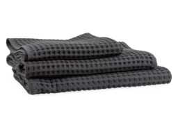 Heal's Charcoal Waffle Bath Sheet 100 x 160cm