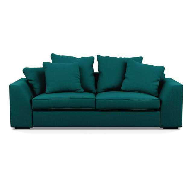 Heal's Cumulus 4 Seater Sofa Brushed Cotton Pine Black Feet