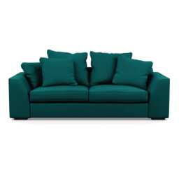 Heal's Cumulus 4 Seater Sofa Brushed Cotton Pine Black Feet