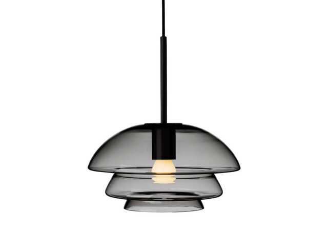 Hadeland Glassverk Archive 4006 Pendant Grey Black