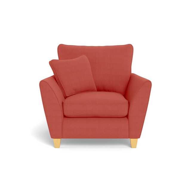 Heal's Torino Armchair Linen Grenadine Mid Brown Feet