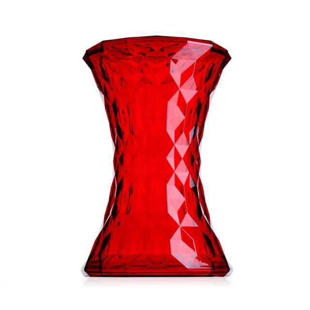 Kartell Stone Stool Red W30 X H45 cm