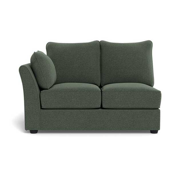 Heal's Tailor Double Left Hand Facing Corner Unit Boucle Fern Black Feet
