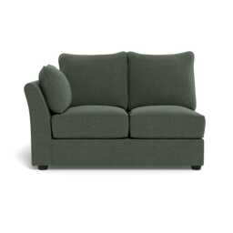 Heal's Tailor Double Left Hand Facing Corner Unit Boucle Fern Black Feet
