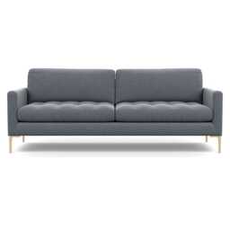 Heal's Eton 4 Seater Sofa Textured Boucle Steel Brass Feet