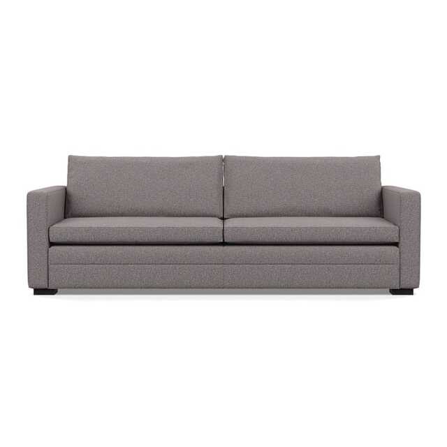 Heal's Palermo 5 Seater Sofa Loop Boucle Granite Black Feet