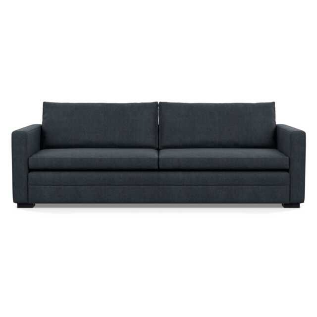 Heal's Palermo 5 Seater Sofa St Moritz Wool Grey 160 Black Feet