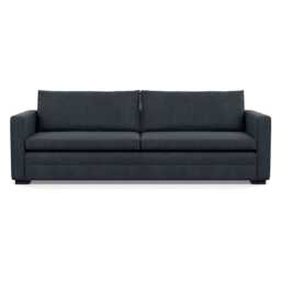 Heal's Palermo 5 Seater Sofa St Moritz Wool Grey 160 Black Feet