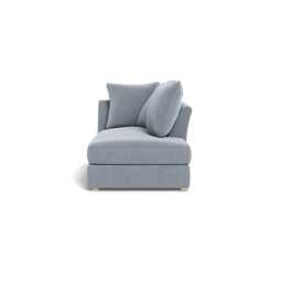Heal's Tailor Right Hand Facing Chaise Unit  Boucle Steel Natural Feet