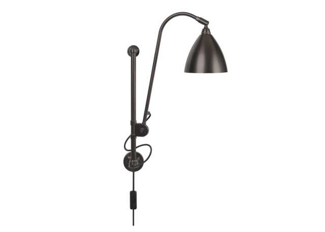 Gubi Bestlite BL5 Wall Lamp Black Brass Base Black Brass Shade