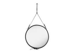 Gubi Adnet Wall Mirror Small Black Leather