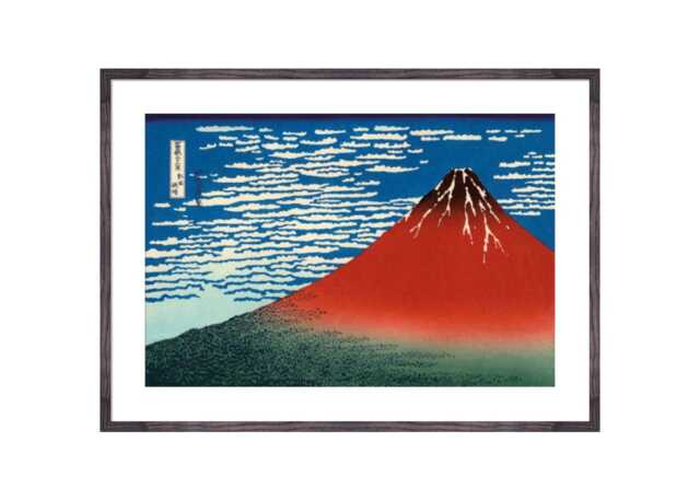KING & MCGAW Hokusai Red Fuji Framed Print