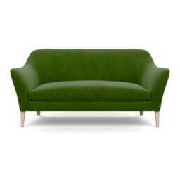 Heal's Wallis 3 Seater Sofa Smart Luxe Velvet Grass Natural Ash Feet