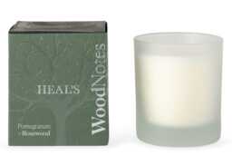 Heal's Woodnotes Pomegranate & Rosewood Scented Glass Candle