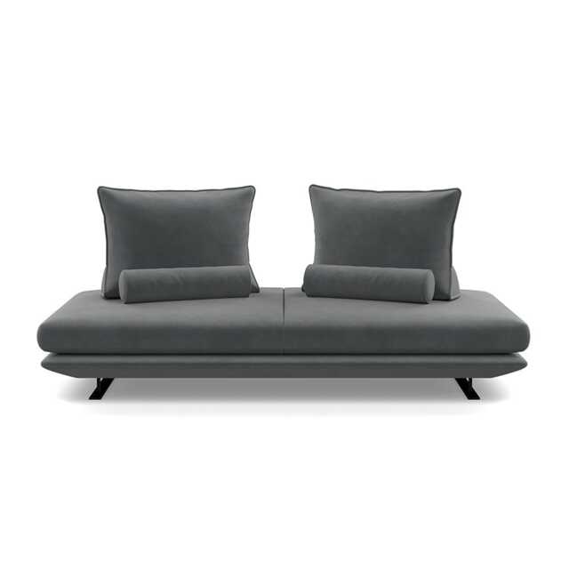 Ligne Roset Prado Medium Settee Alcantara Steel grey