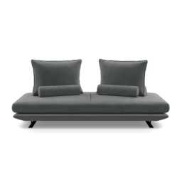Ligne Roset Prado Medium Settee Alcantara Steel grey
