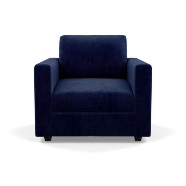 Heal's Nimbus II Armchair Smart Luxe Velvet Midnight Black Feet