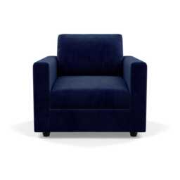 Heal's Nimbus II Armchair Smart Luxe Velvet Midnight Black Feet