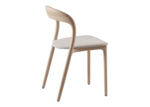 Artisan Neva Light Chair in White Oiled Oak and Kvadrat Steelcut Trio 213