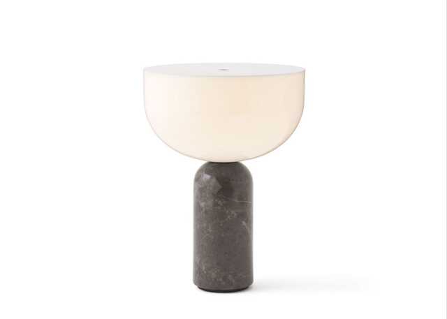 New Works Kizu LED Portable Table Lamp Gris Du Marais