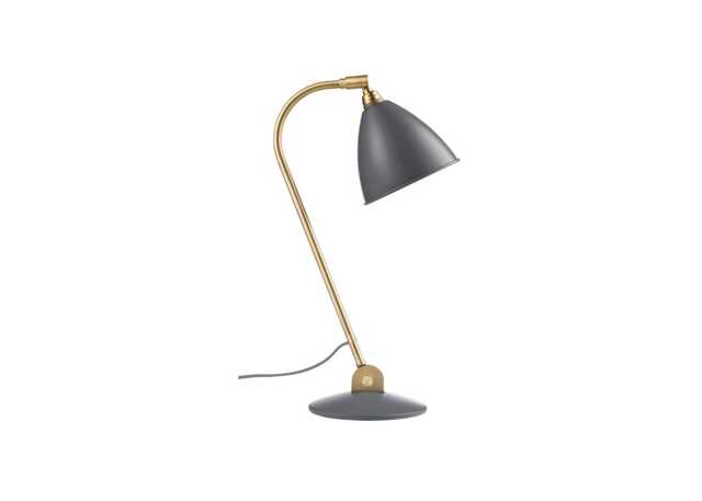 Gubi Bestlite BL2 Table Light Brass Base Black Shade