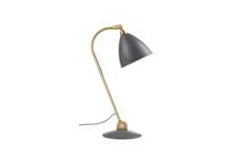 Gubi Bestlite BL2 Table Light Brass Base Black Shade
