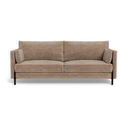 Heal's Tortona 3 Seater Sofa Boucle Velvet Rocky Black Feet - thumbnail 1